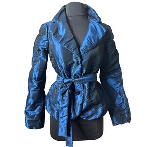 Armani Satin Rouge Detail Shacket